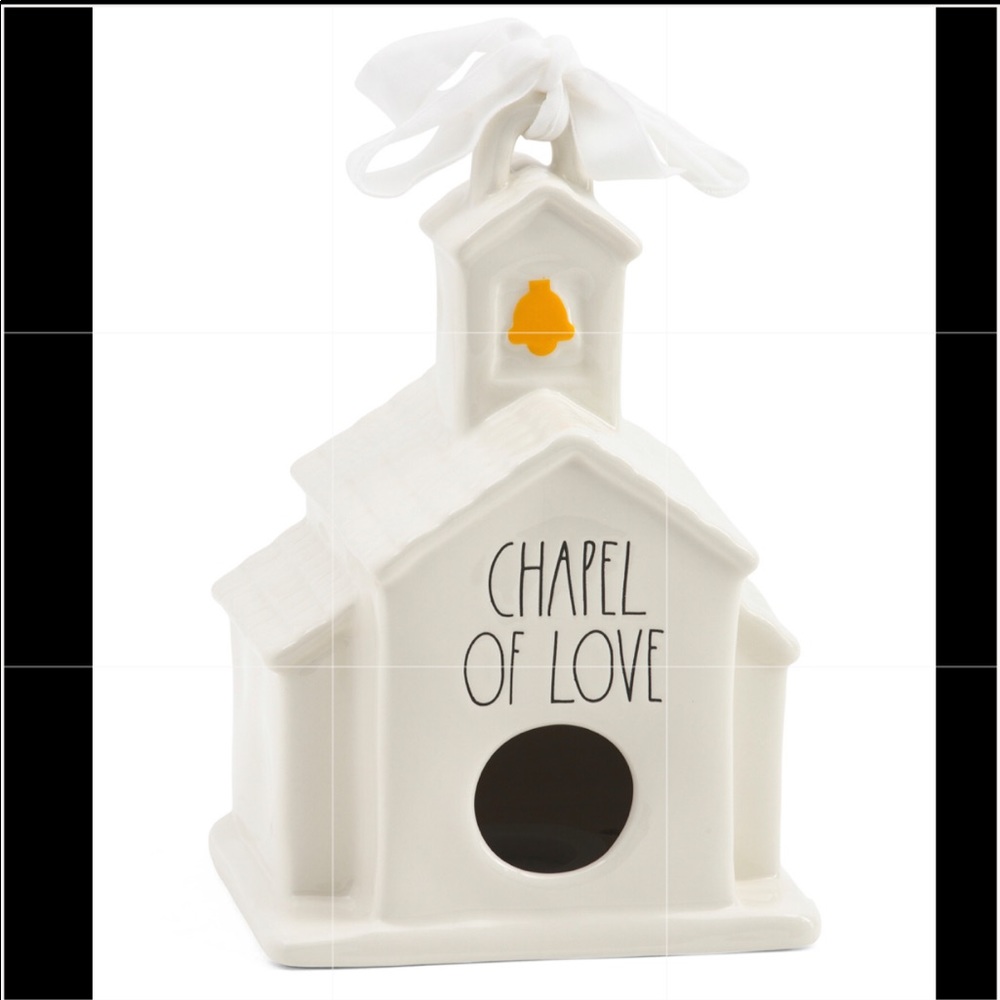Rae Dunn CHAPEL OF LOVE birdhouse